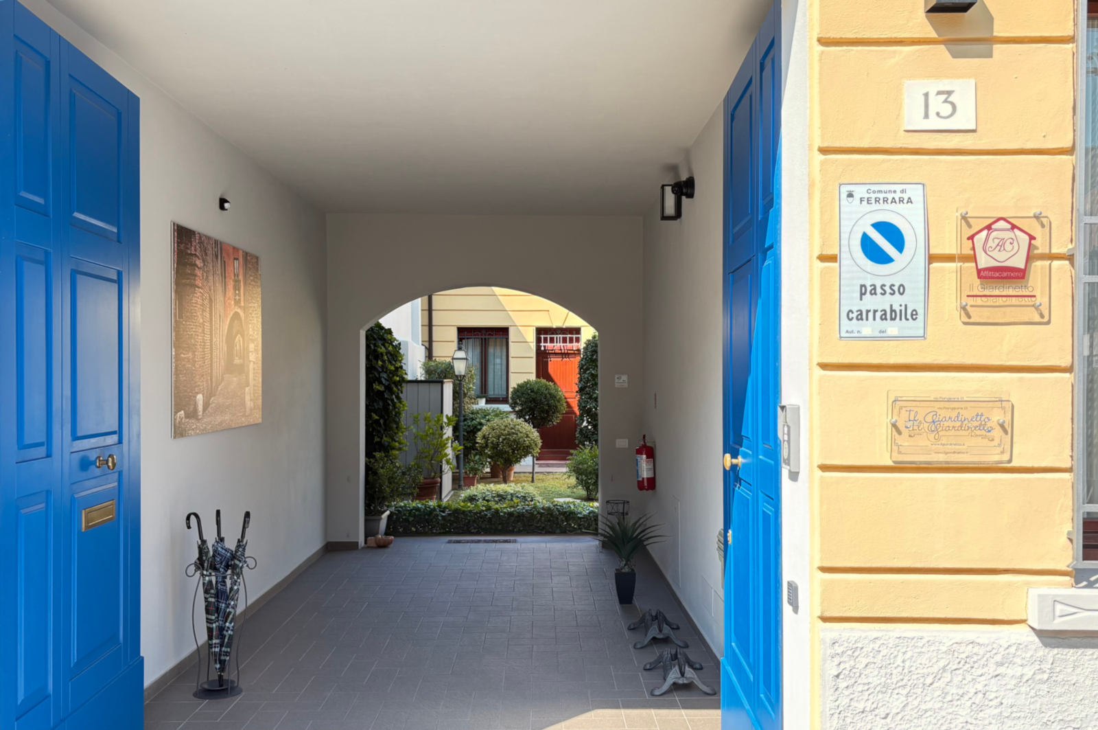 Entrata de il Giardinetto Rooms